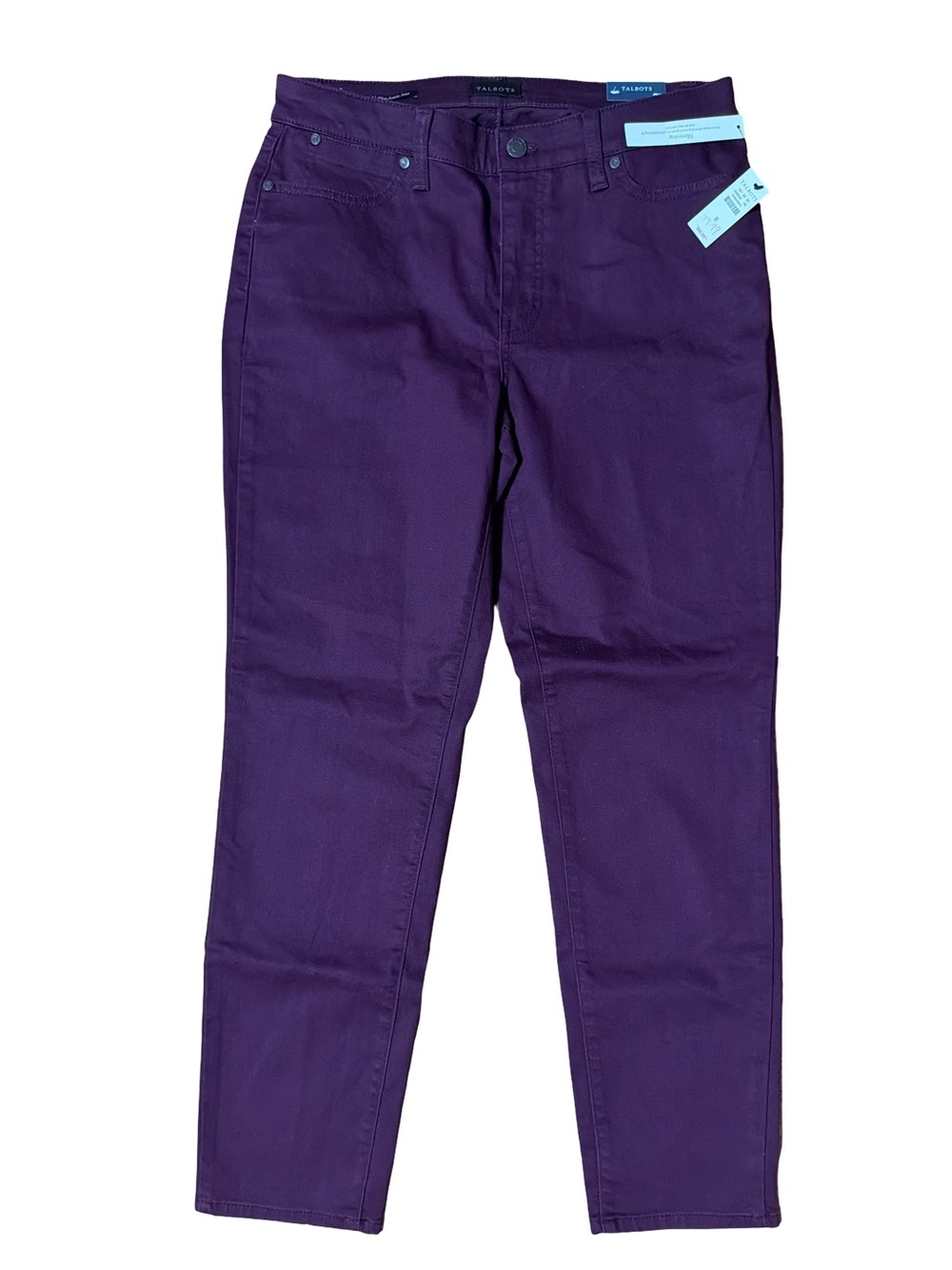 Talbots Deep Purple Slim Ankle Jeans- Size 8